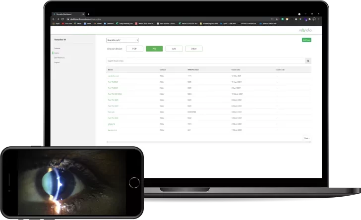 Portable Digital Slit Lamp images are instantly captured, stored in your EMR/PACS